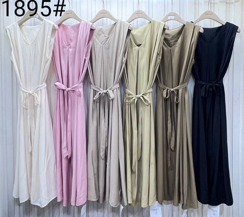 Spring V-Neck Long Maxi Dresses